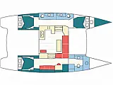 Fountaine Pajot Helia 44 - Layout image