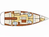Beneteau Oceanis 50 Family - Layout image