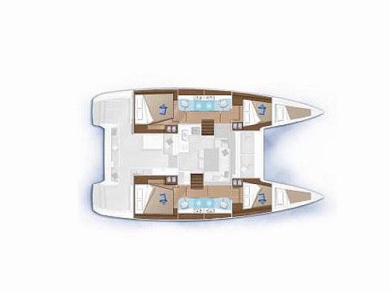 Lagoon 40 - Layout image
