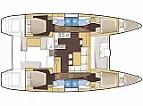 Lagoon 450F - Layout image