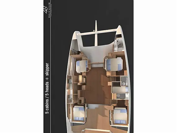 Dufour Catamaran 48 - Immagine di layout