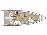 Sunsail 42 - Layout image