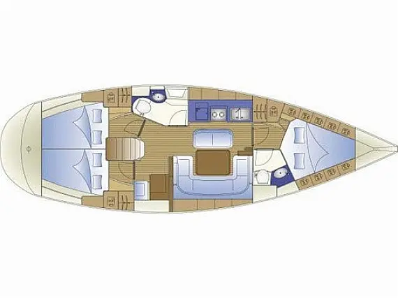 Bavaria Cruiser 40 - Immagine di layout
