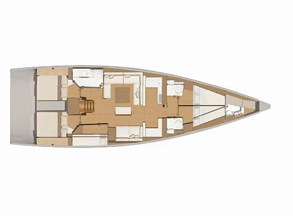 Dufour 56 Exclusive - Layout image