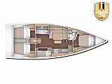 Dufour 430 Grand Large - Layout image