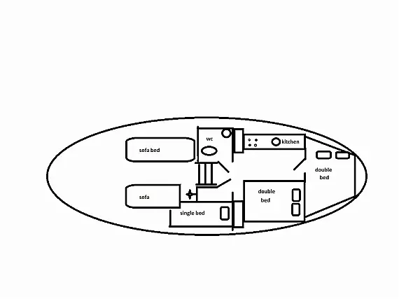 Classsic dalmatian boat - Immagine di layout
