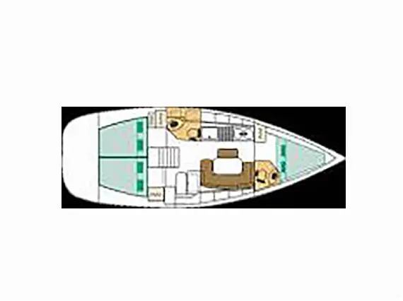 Beneteau Cyclades 39.3   - Immagine di layout