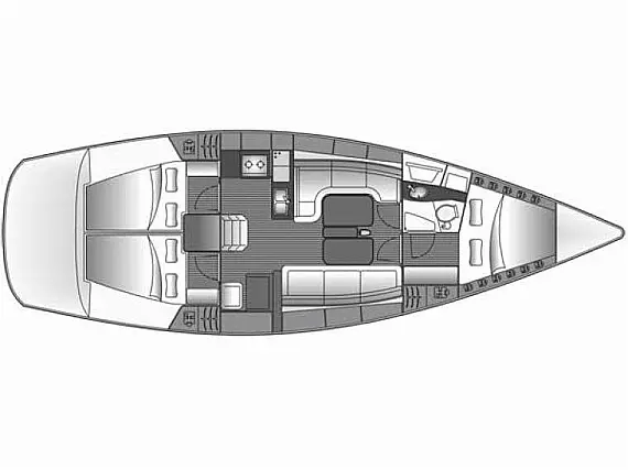 Bavaria 38 Cruiser - Immagine di layout