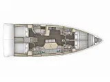Dufour 48 SAILBOAT - Layout image
