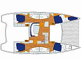 Sunsail 454L - Layout image