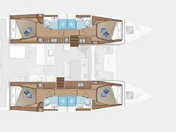 Lagoon 46 Fly - Immagine di layout