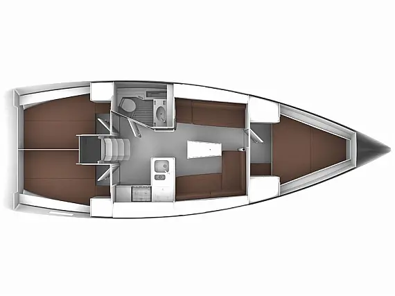 Bavaria Cruiser 37 - Immagine di layout