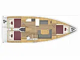 Bavaria C38 - Layout image