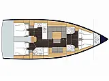 Bavaria C45 - Layout image
