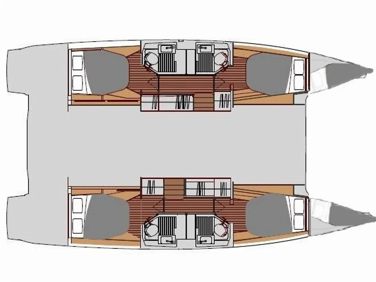 Astréa 42 (2020) in Sporades deck plan
