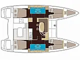 Lagoon 400 S2 - Layout image