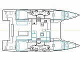 Nautitech 46 Fly - Layout image