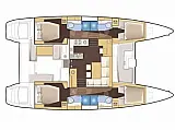 Lagoon 450  Fly - Layout image