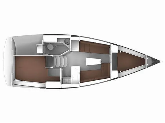 Bavaria 33 Cruiser - Immagine di layout