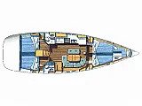 Oceanis 473 - Layout image