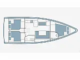Bavaria C38 - Layout image