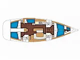 Cyclades 50.5 (5 cab) - Layout image