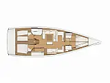 Dufour 520 Grand Large - Layout image