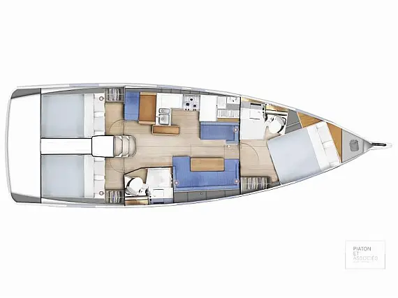 Sun Odyssey 410 - Immagine di layout