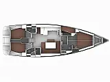 Bavaria Cruiser 51 (5 cab) - Layout image