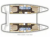 Lagoon 42   - Layout image