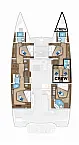 Lagoon 55 - Cabin plan