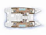 Lagoon 50 Fly - Layout image