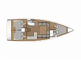 Dufour 390 - Layout image