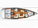 Sun Odyssey 42DS - Layout image