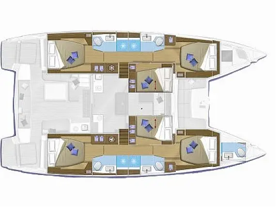 Lagoon 50 Fly - Immagine di layout