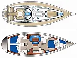 Ocean Star 58.4 - 5 cabins - [Layout image]