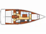 Oceanis 38 - Layout image