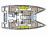 Lagoon 50 - Layout image