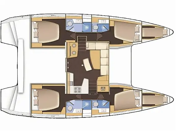 Lagoon 42 - Планировка
