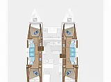 Lagoon 46  - Layout image
