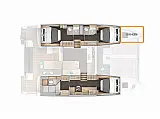 Lagoon 43 owner's version - Layout image