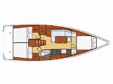 Oceanis 38 - Layout image