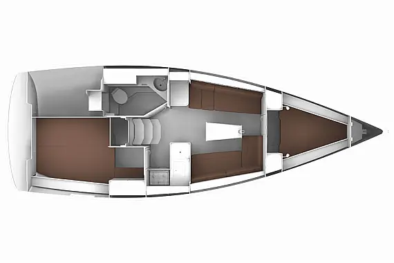 Bavaria Cruiser 33 - Immagine di layout