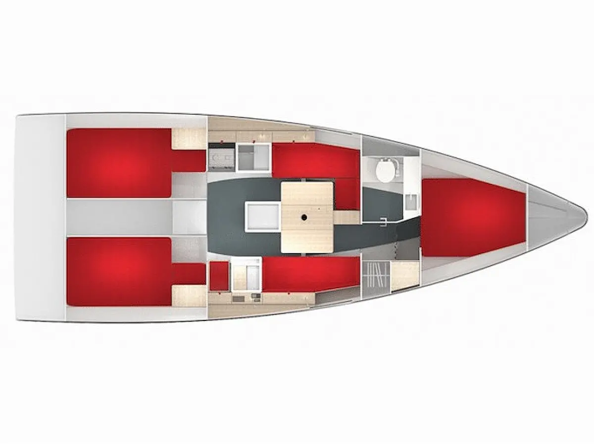 Pogo 36 (2020) in French Riviera deck plan