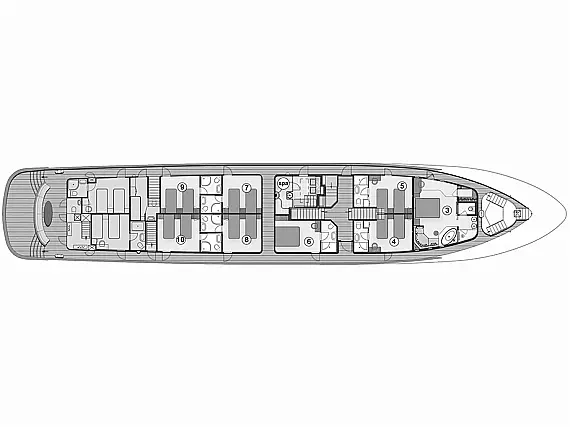 Motoryacht Bella - Immagine di layout