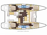 Lagoon 450 - Layout image