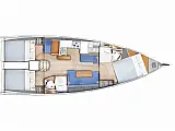 Sun Odyssey 410 - Layout image