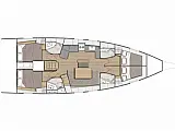 Sunsail 46.4 - Layout image