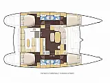 Lagoon 450 Fly - Layout image