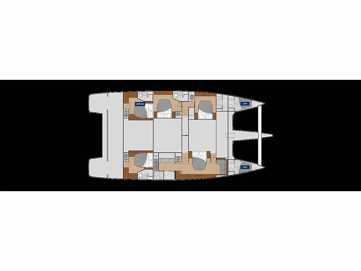 Alegria 67 (2025) in Croatia deck plan